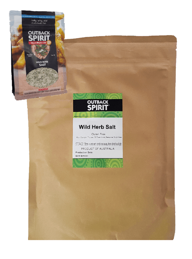 Outback Spirit Salts and Seasonings Wild Herb Salt 500g - Food Service Bag