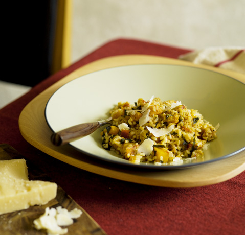 Bush Tomato and Roasted Pumpkin Risotto