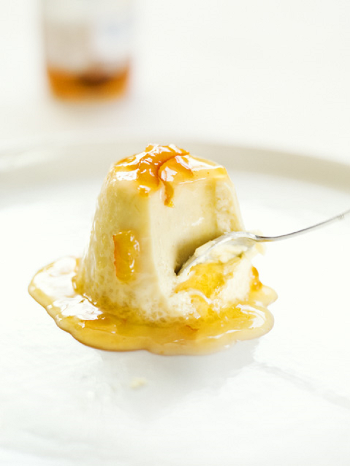 Macadamia and Honey Panna Cotta with a Whiskey, Wild Lime and  Marmalade Sauce