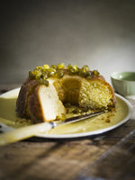 Macadamia and Wild Lime Syrup Cake