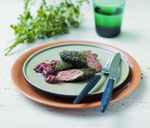 River Mint and Mustard Crusted Lamb
