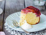 Rhubarb and Lemon Aspen Upside Down Cake