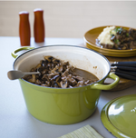 Slow Cooked beef in Guiness and Bush Tomato with Parsnip Mountain Pepperleaf Mash