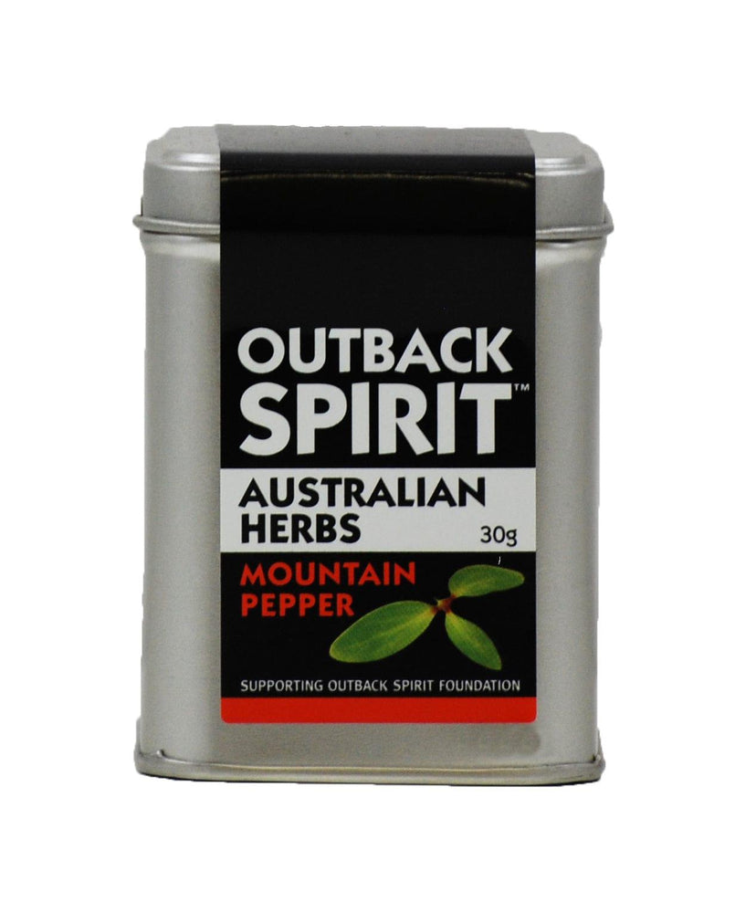 Outback Spirit Herbs and Salts Mountain Pepper Tin 30g