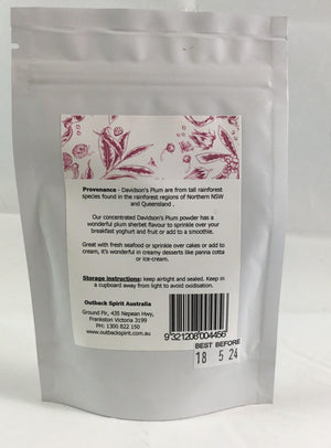 Outback Spirit Native Superfruit Powders Davidson's Plum Superfruit Powder - two sizes available
