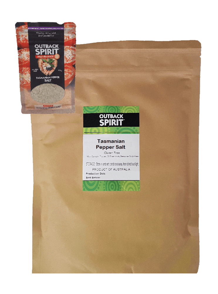 Outback Spirit Salts and Seasonings Tasmanian Pepper Salt 500g - Food Service Bag