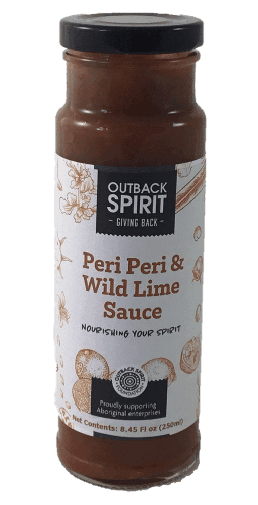 Outback Spirit Sauce Peri Peri Wild Lime Hot Sauce 250ml (8 Fl Oz) - Carton of 6