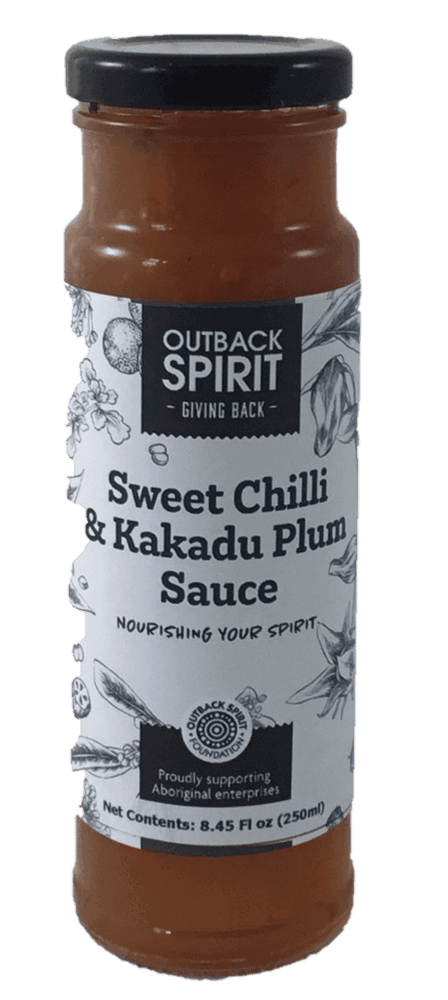 Outback Spirit Sauce Sweet Chilli Kakadu Plum Sauce 250ml (8.45 fl Oz) - Carton of 6